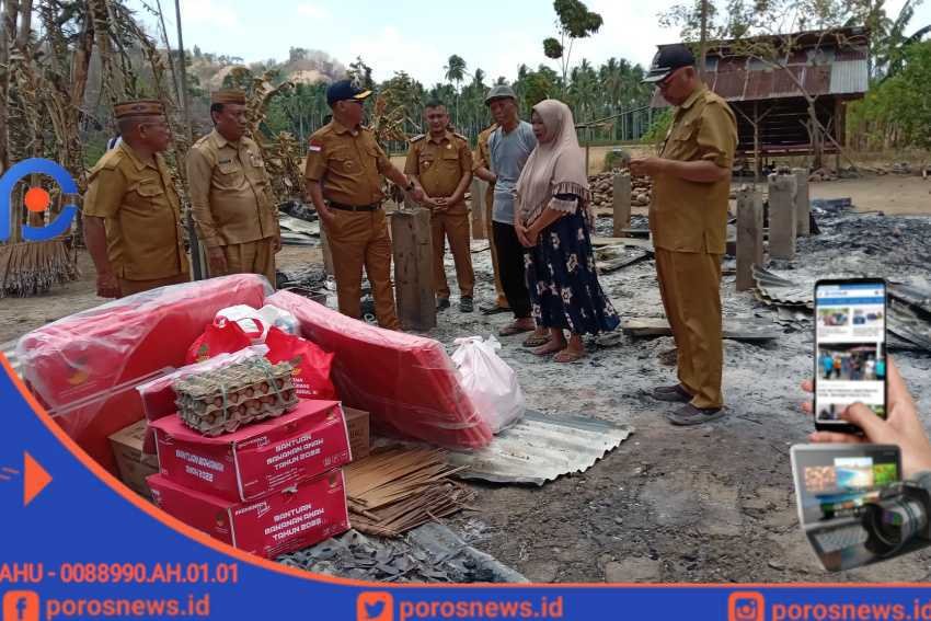 Korban Kebakaran Di Desa Ilangata Dapat Bantuan Pemda Gorut Poros News 9111